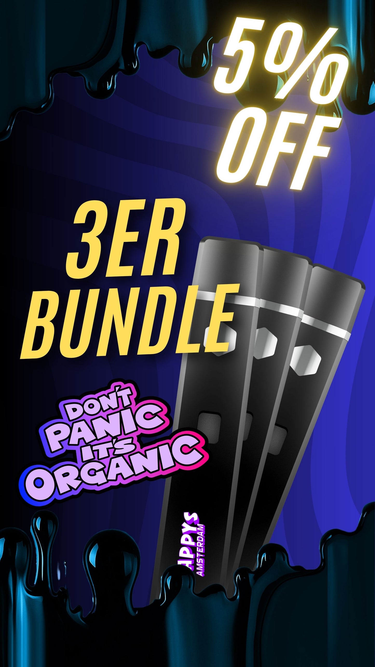3er Bundle - Happys Amsterdam TAC Vape