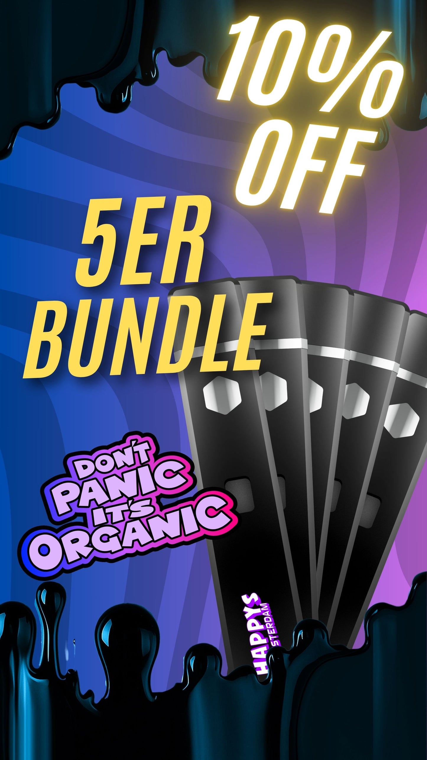 5er Bundle - Happys Amsterdam TAC Vape
