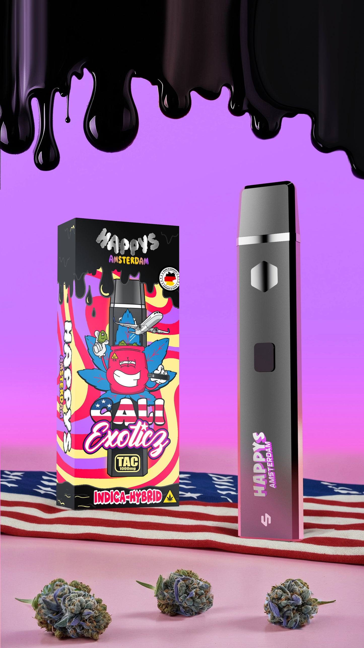 Happys Amsterdam TAC Vape Cali Exoticz