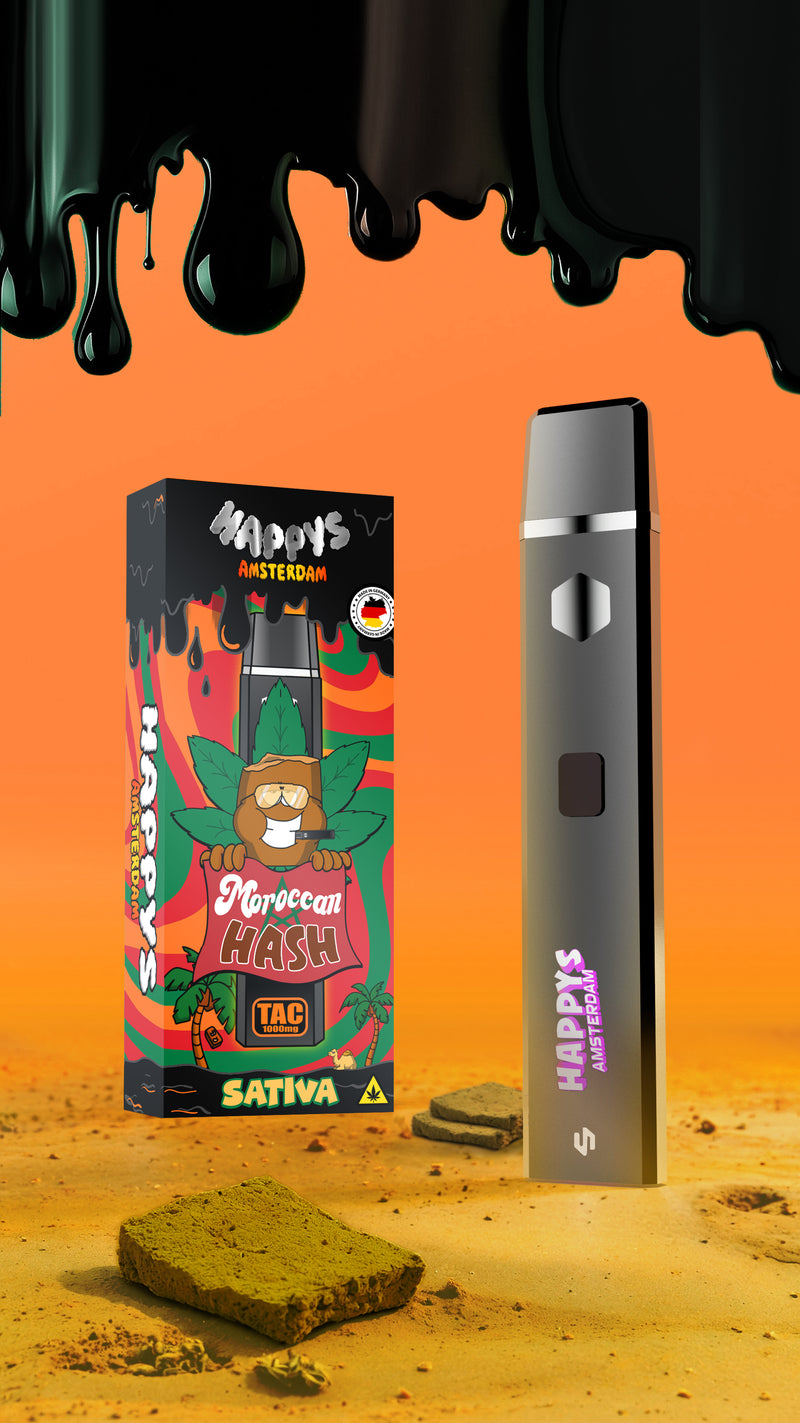 Happys Amsterdam TAC Vape Maroccan Hash