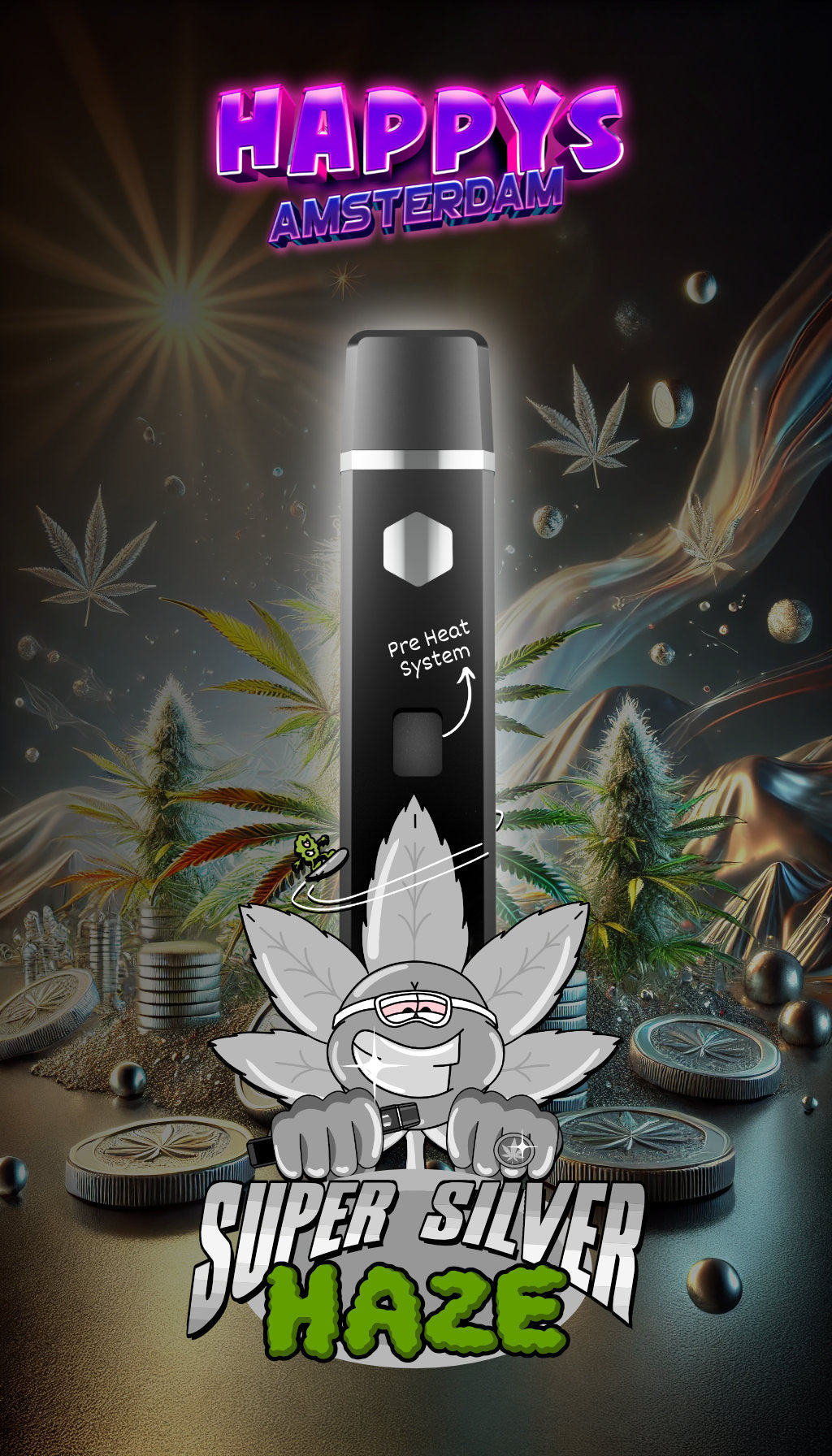 Happy's Amsterdam - Super Silver Haze Geschmack