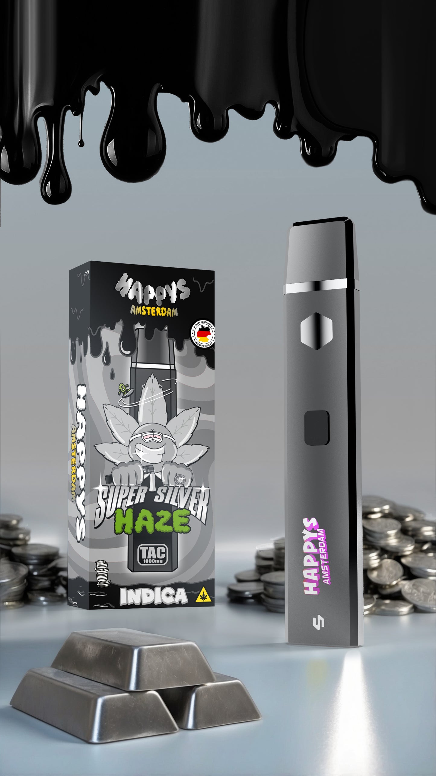 Happys Amsterdam TAC Vape Super Silver Haze