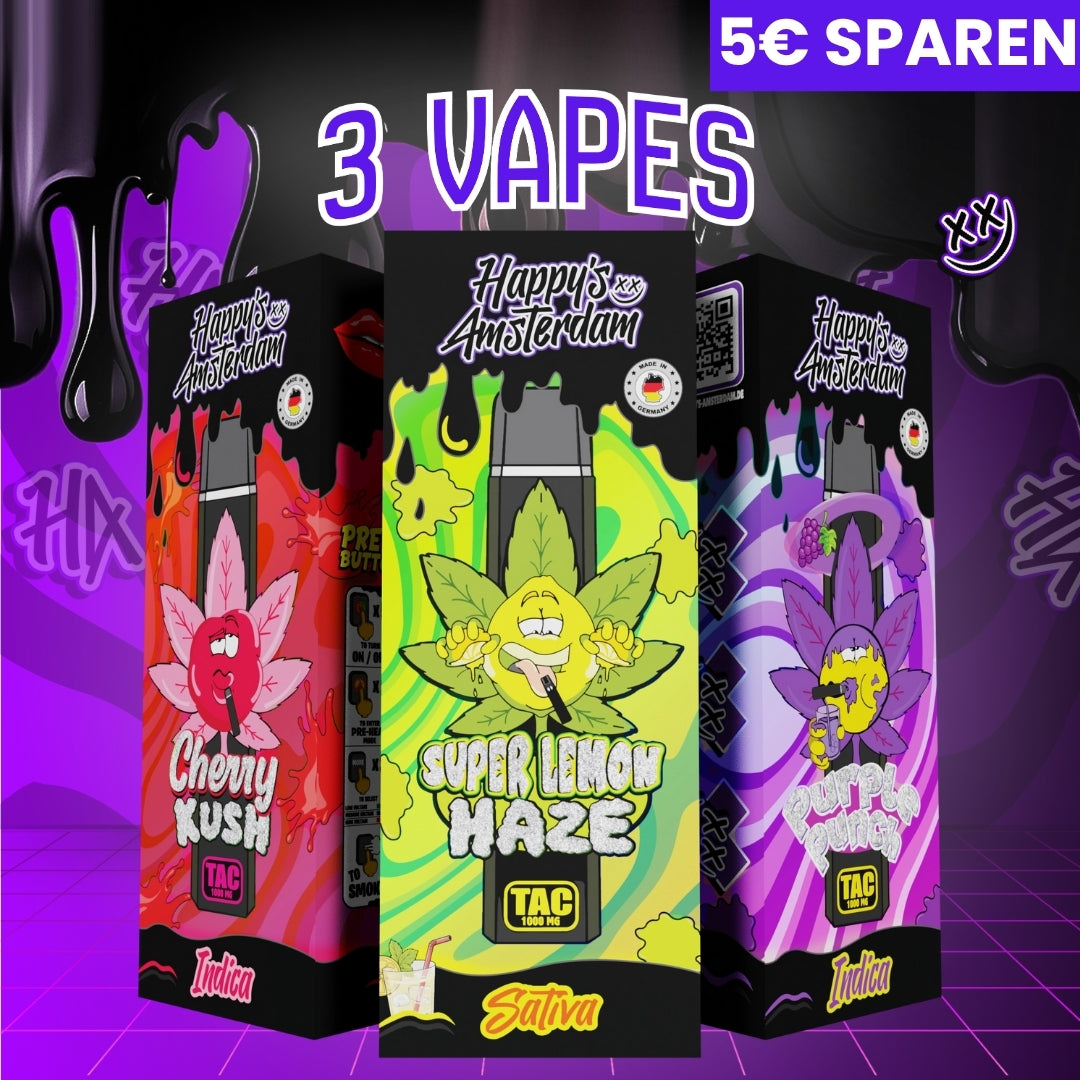 3er Bundle - Happy´s Amsterdam TAC Vape